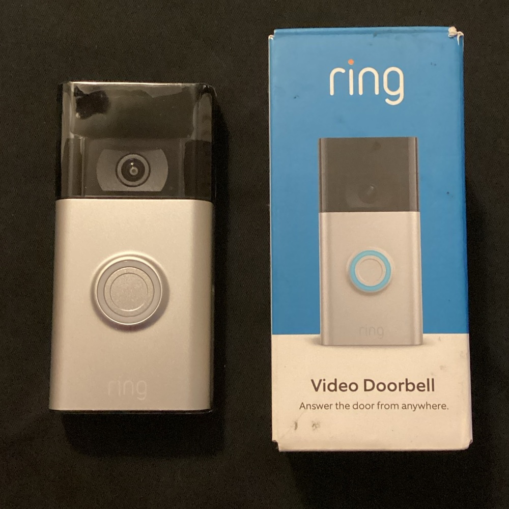 Brand New Ring Smart Doorbell Camera - 2nd Gen - Nickel Satin